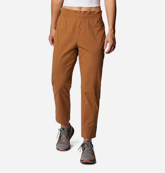Columbia Uptown Crest Trail Pants Brown For Women's NZ96025 New Zealand